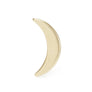 Statement crescent moon ring in gold