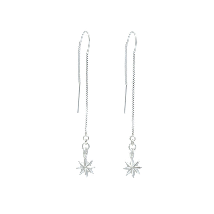 Shooting Star Earrings - Silver