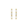 Diamond Bar Earrings 14k Yellow Gold