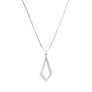 Minimalist kite necklace in sterling silver