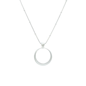  Minimalist tapered Eclipse pendant in sterling silver