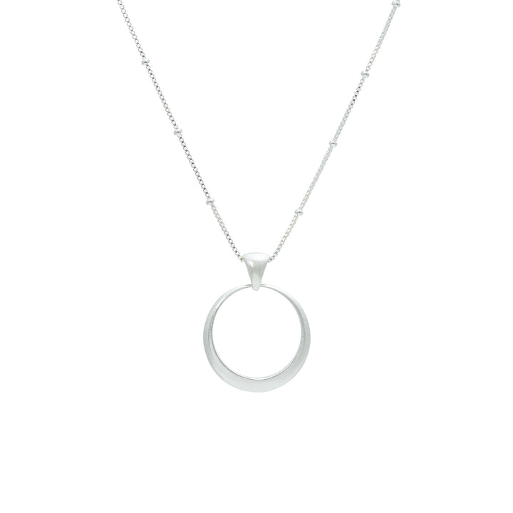  Minimalist tapered Eclipse pendant in sterling silver
