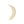 Statement crescent moon ring in gold