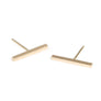 Minimalist gold bar earrings