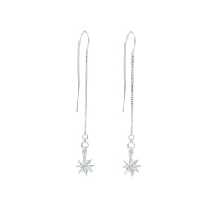 Shooting Star Earrings - Silver